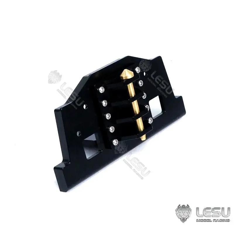 범퍼 LESU1/14 트랙터 프론트 후크 머드 헤드 RC 군용 트럭 DIY 수정 액세서리 자동차 모델