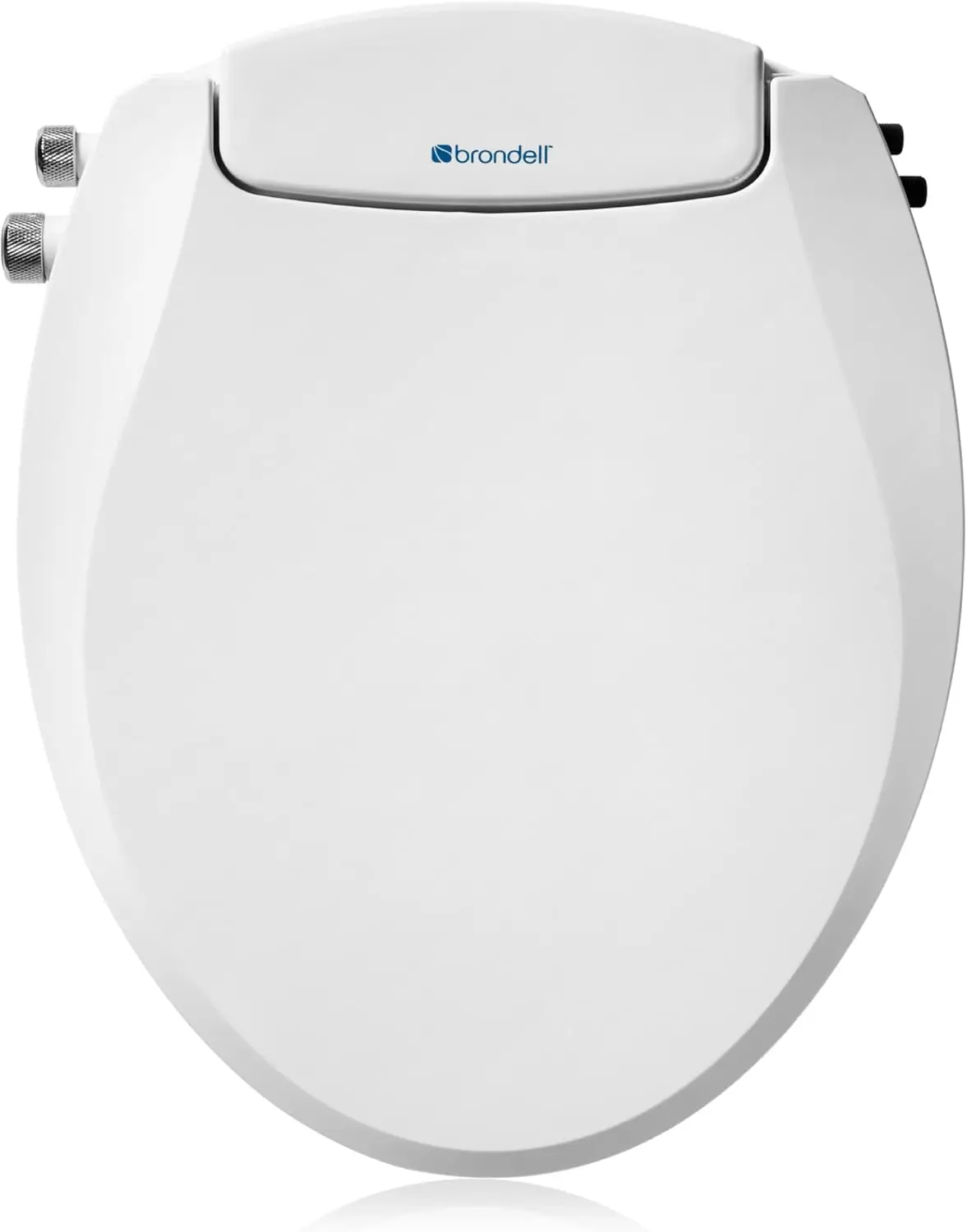 Swash Bidet Toilet Seat, Non-Electric, Dual Temperature, Fits Round Toilets, White – Dual Nozzle System – with Easy Installation