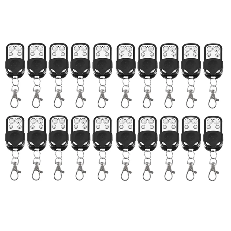 

Y45A-20 Pcs Garage Door Remote Control 433Mhz 4-Button Fixed Code Clone Remote For Gates And Garages Easy Setup