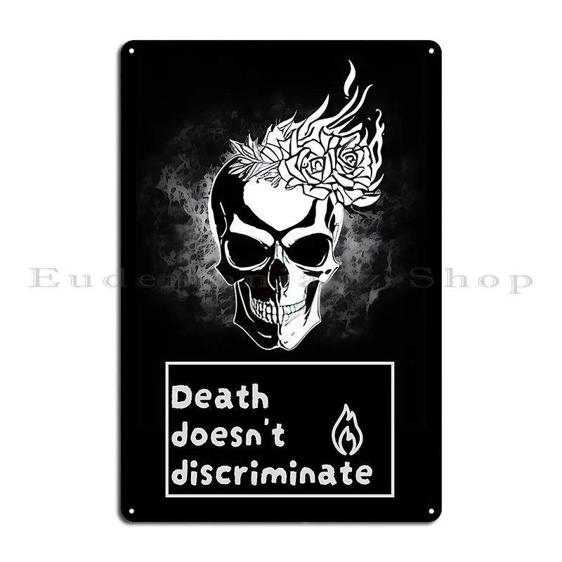 Grinning Skull Metal Plaque Poster Character Wall Cave Decoration Garage Club Garage Tin Sign Poster