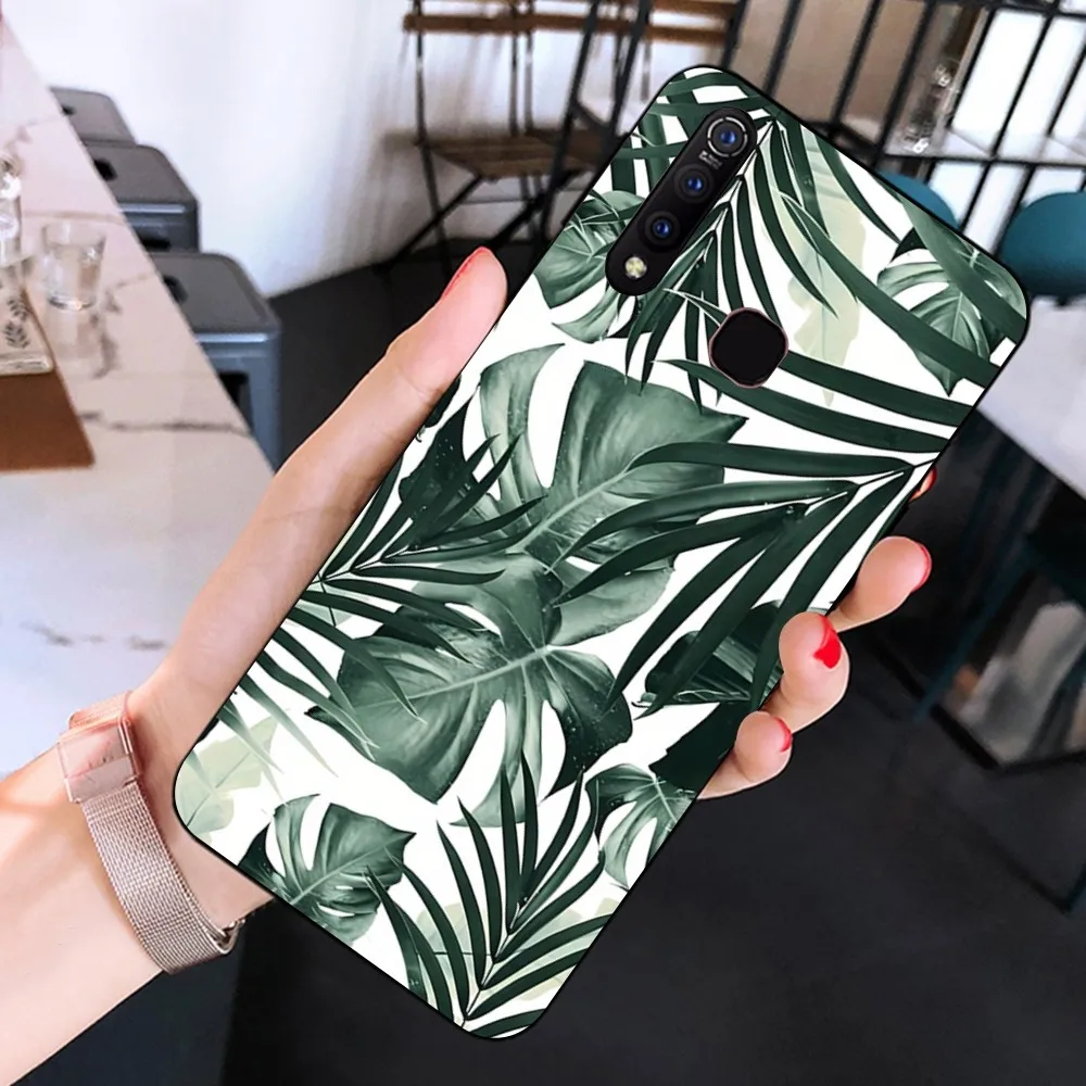 Funda de teléfono verde Monstera de hojas para Huawei Mate 10 20 30 40 50 Lite Pro Nova 3 3i 5 6 SE 7 Pro 7SE