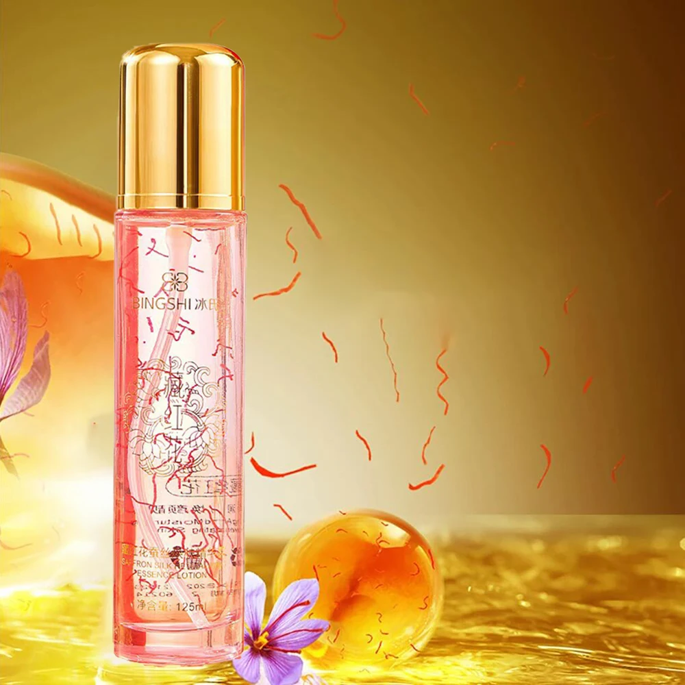 

Saffron Facial Tonic Delicate Skin Care Pore Reducing Essence Facial Serum Nourishing Moisturizing Brightening Makeup Lotion