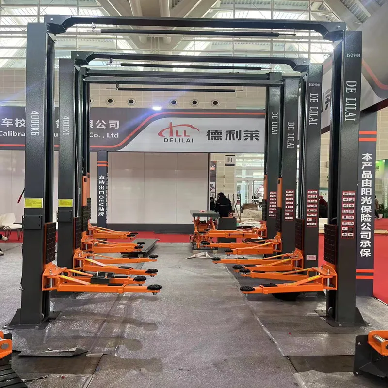 4T Hydraulic Workshop 2 Post Car Lift Hoist Garage Car Lift Bridge 220v 380v