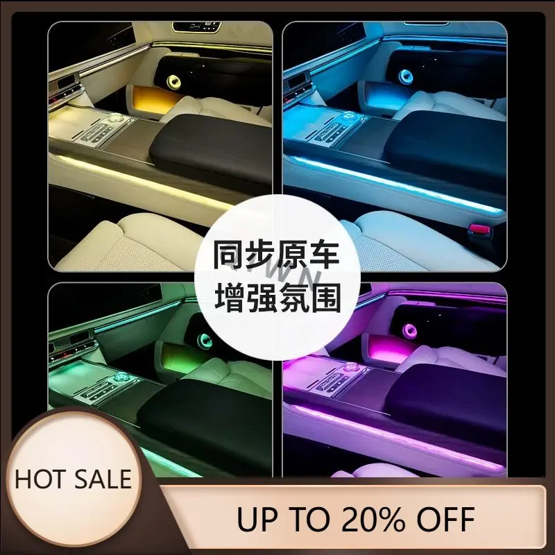 QIWN DurableFor Zeekr 9X Center Console Ambient Light Decorative Trim Crystal Bar Interior Accessories Custom Fit