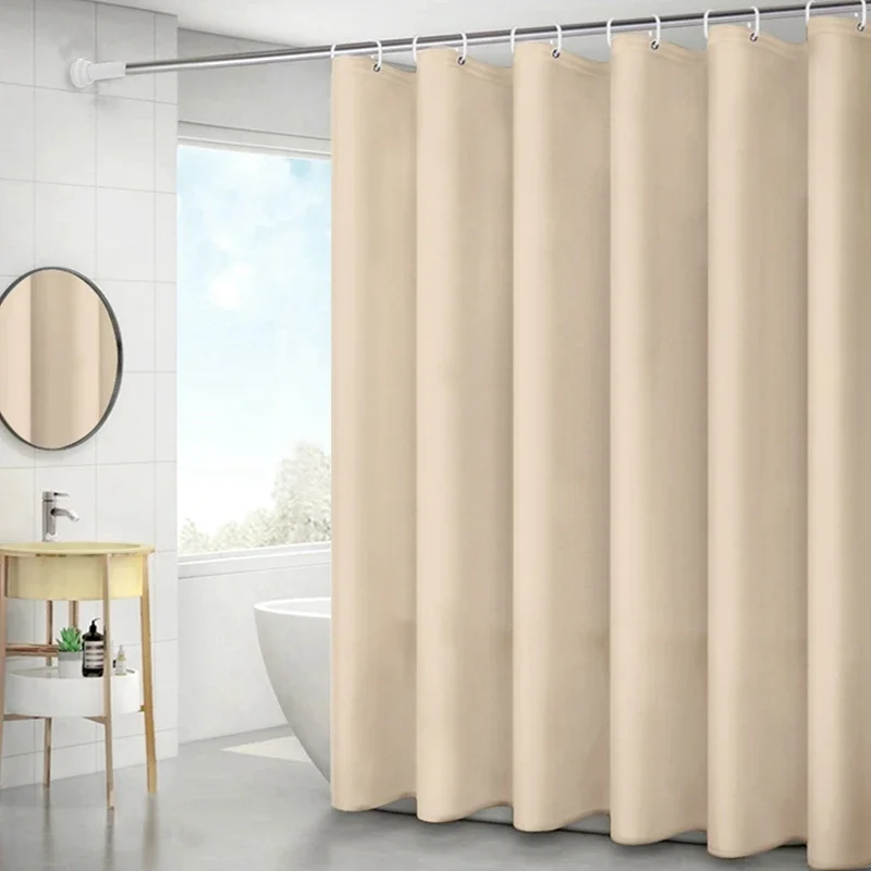 Bathroom Shower Curtains PEVA Waterproof Thickening Bath Curtain With Hooks Rustproof Metal Grommets Shower Curtain Crip gang