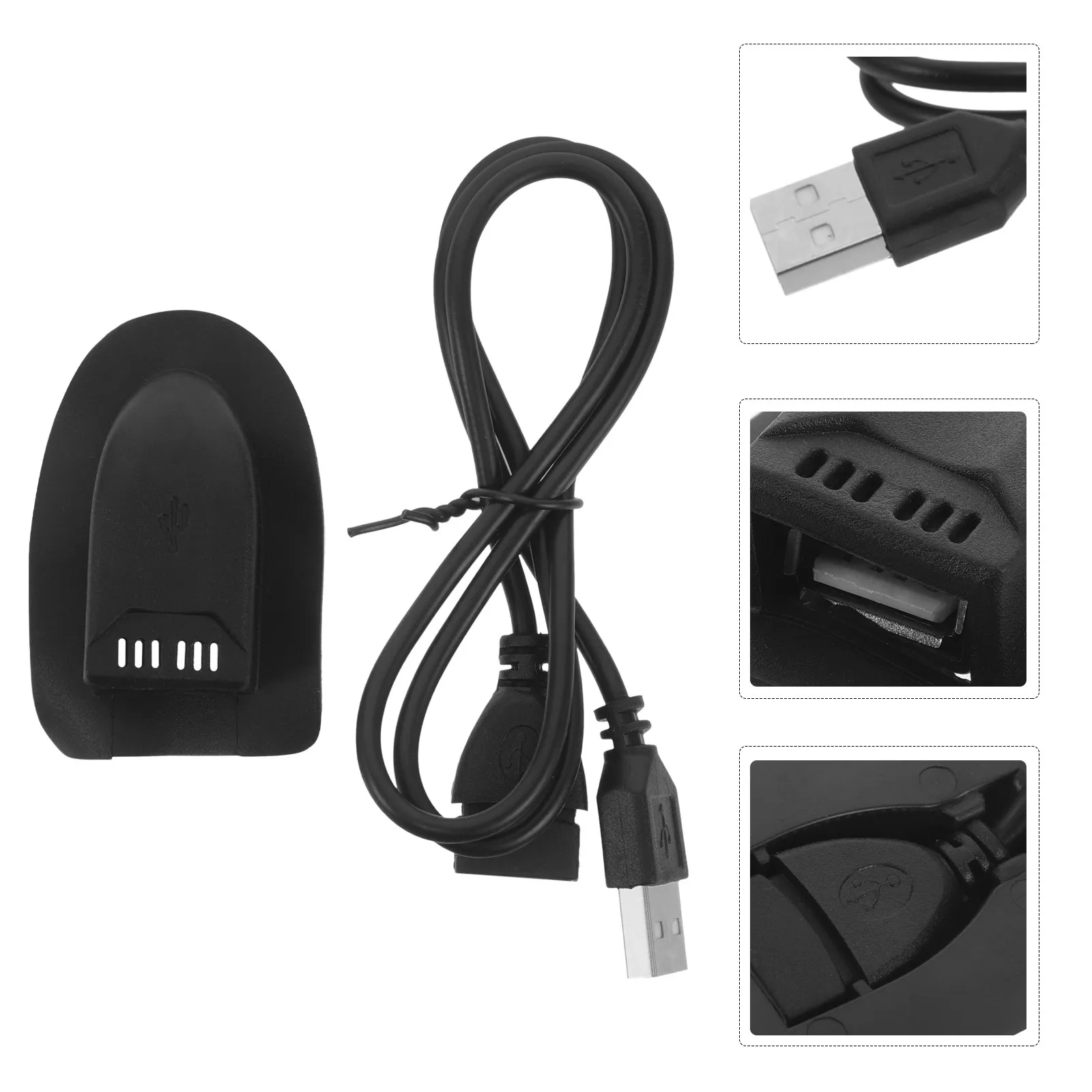 USB Extension Cord Backpack Charger Universal Travel Outdoor Laptop Bag Fast Charging Cable for Phone Computer Data Cable Black