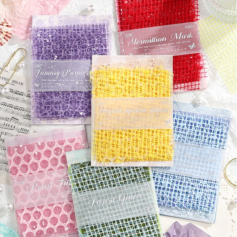 Mr. Paper 6Style 15Pcs/bag Colorful Material Paper DIY Handbook Material Decoration Scrapbook Album Photo Frame