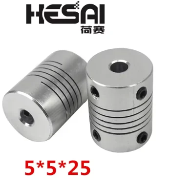 3D Printer Parts Accessory Stepper Motor Aluminum Alloy Z Axis Flexible Coupling Coupler Shaft Couplings 5mm*8mm*25mm 5x5x8