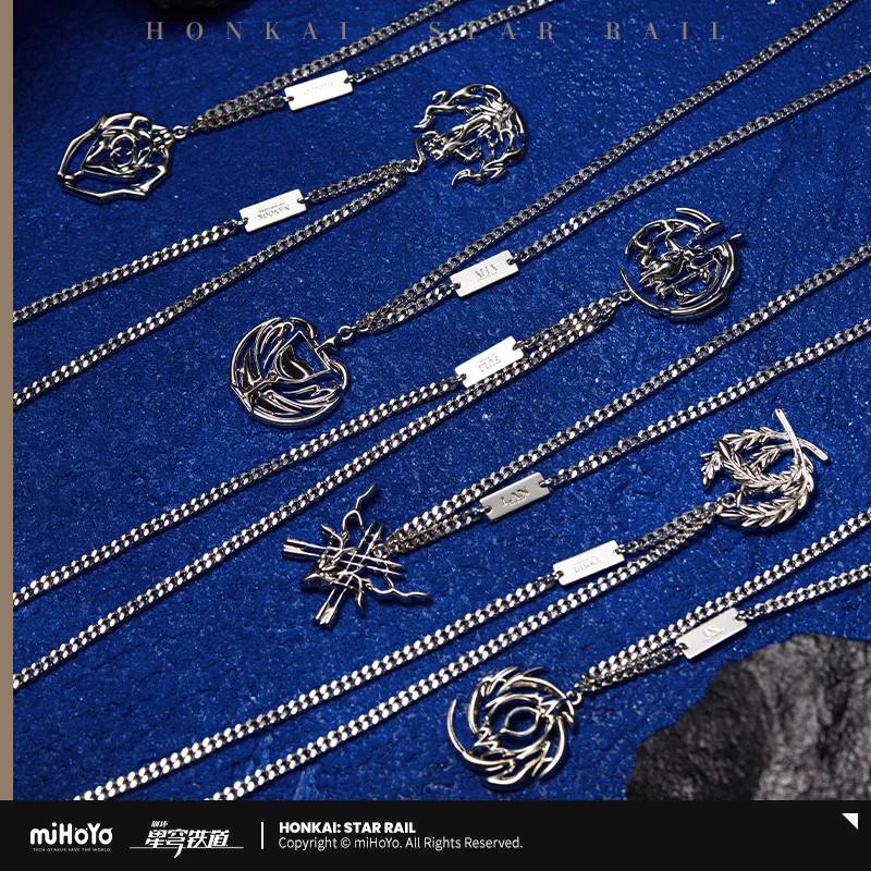 Presale Honkai: Star Rail Official Merch Fables of Stars Series Necklace Nanook Qlipoth Aha Lan Yaoshi IX Fuli Ship in 2024.09