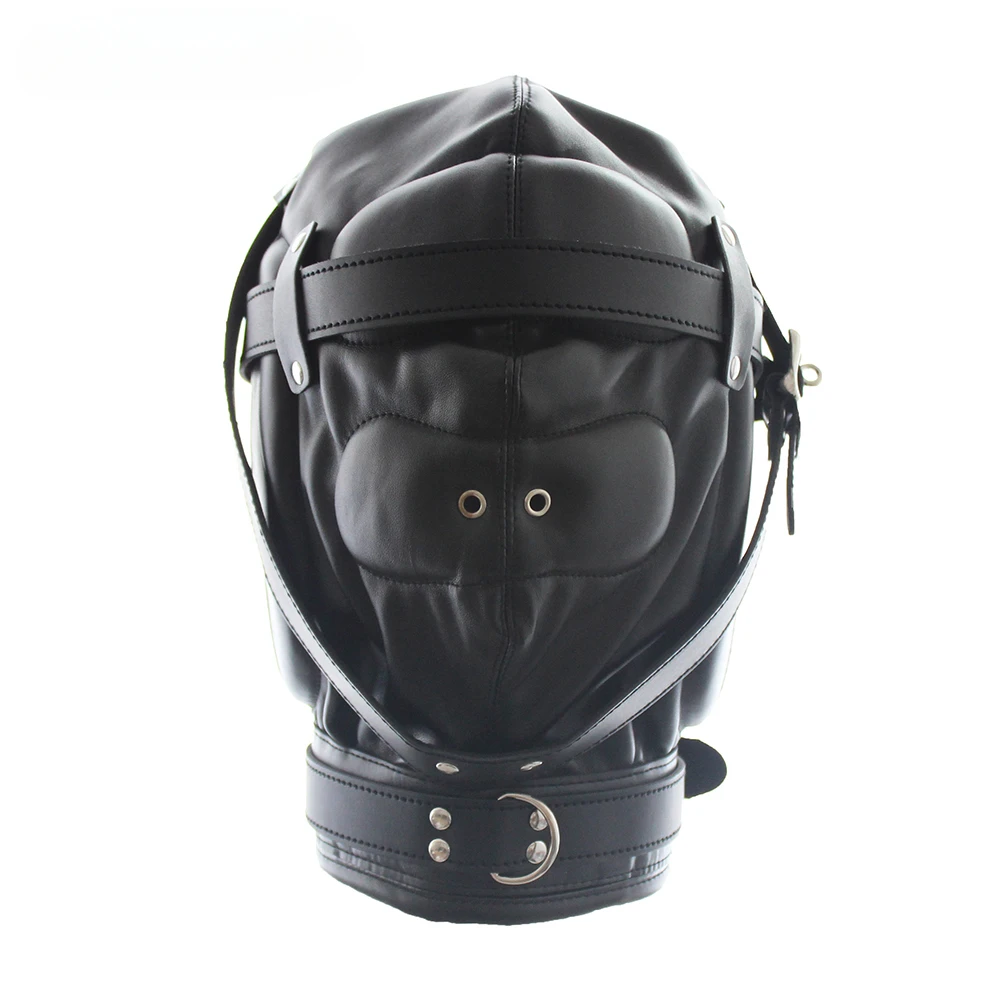 

Leather Sponge Restraint Masks Dog Headgears Head Hoods Fully Enclosed Erotic Fetish BDSM Couples Slave Sex Bondage