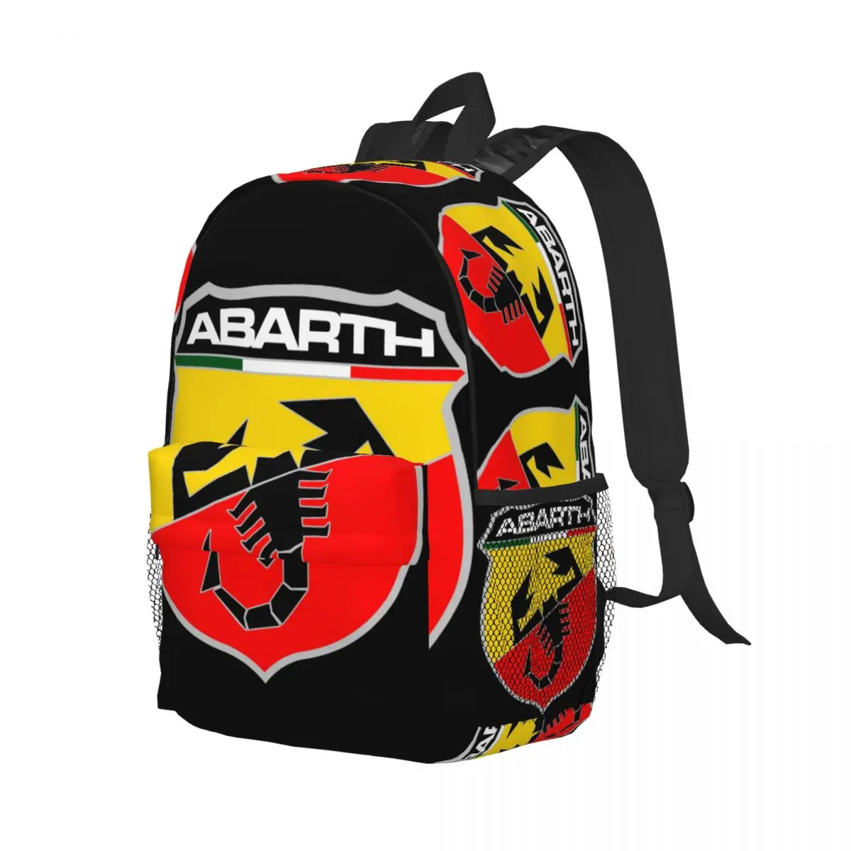 Sac à dos avec logo Abarth, cartable pour étudiants du collège