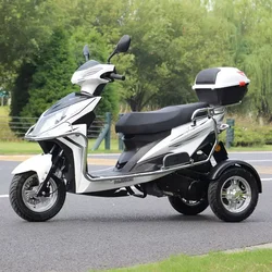 Tricycle électrique à trois roues pour adultes, moto électrique, vélo électrique, utilisation quotidienne, 60V, 500W