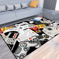 Game Rug Game Controller Teen Boys Playing Carpet Boy’s Bedroom Living Room Playroom Children Gaming Non-Slip Floor Mat