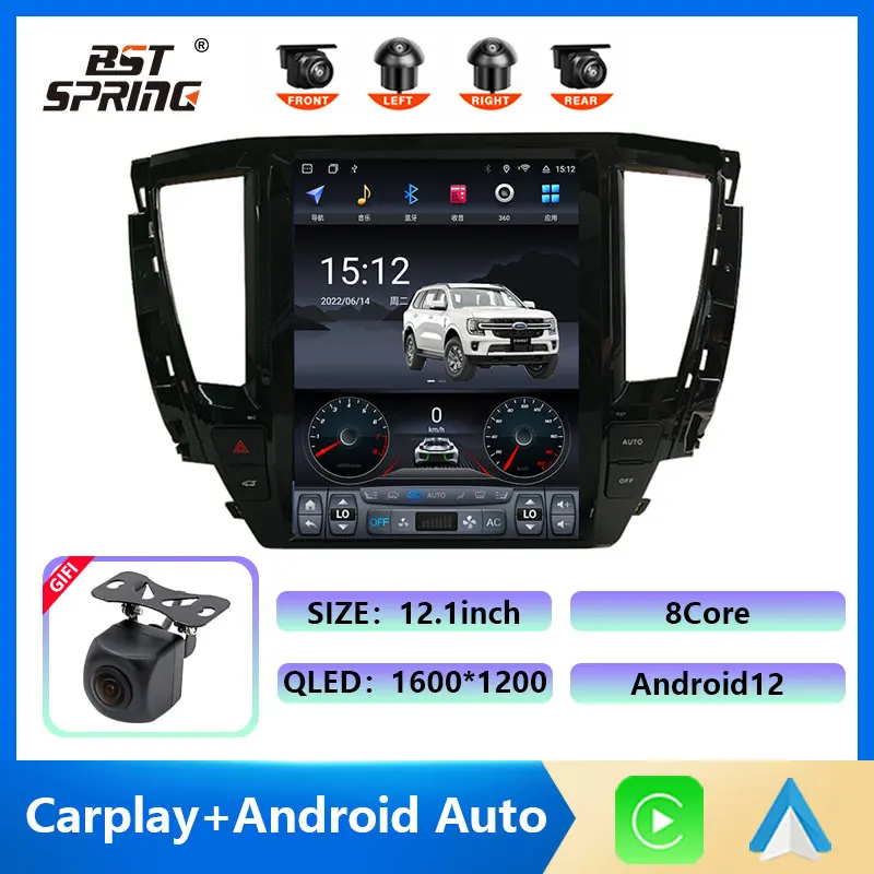 

12.1inch IPS Screen Android Car Radio Multimedia Video Player For Mitsubishi Montero GEN 3.5 Triton L200 2016 -2020 With Carplay