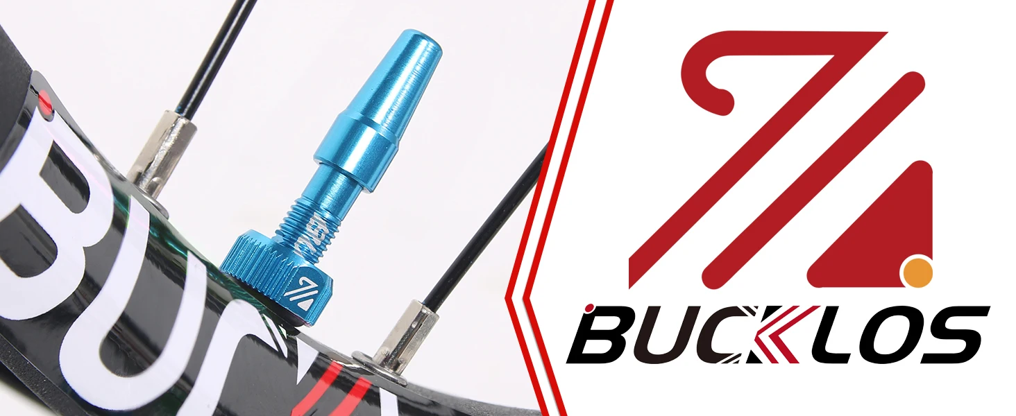 BUCKLOS Fahrrad Tubeless Presta Ventile 40/44/55/60/65/80/100 MM Fahrrad Presta Ventil F/V Aluminium Legierung für Tubeless Straße/MTB – Detail 3