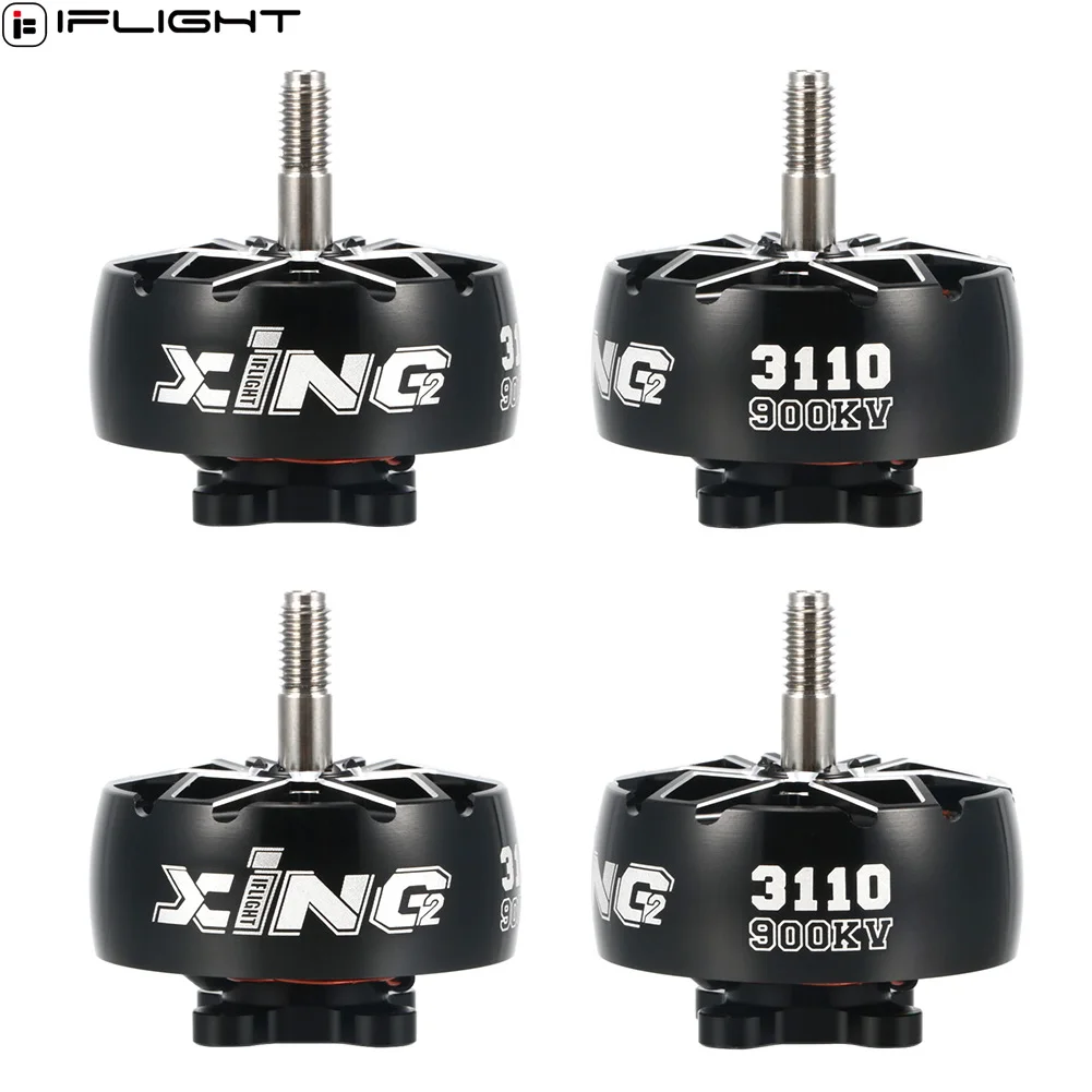 4pcs IFlight XING2 3110 900KV 1250KV 1600KV Cinelifter Motor 5mm Titanium Alloy Shaft Compatible 6-9inch Prop for RC FPV Drone