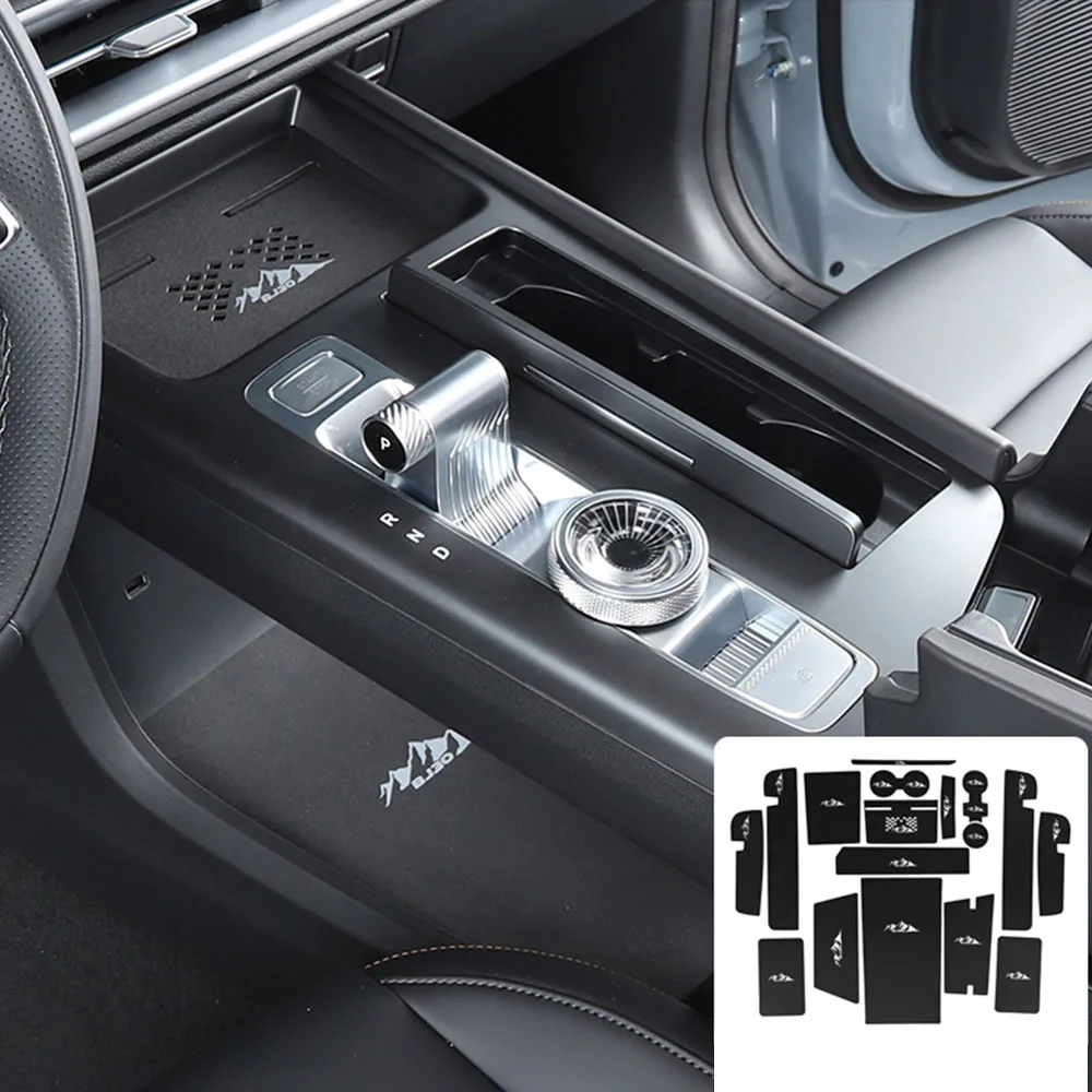 18 Pcs Whole Car Leather Door Groove Pad For BAIC BJ30 2024 2025 Interior Product Anti Slip And Dustproof Protection Pad