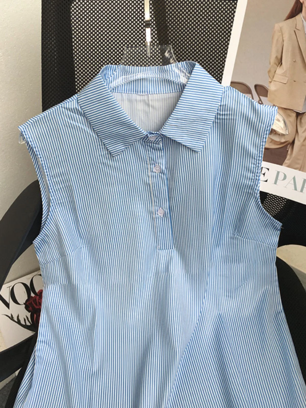 

Женский жилет Ne в полоску, верхняя одежда, осенний модный маленький топ, корейский свободный крой, полиэстер на пуговицах