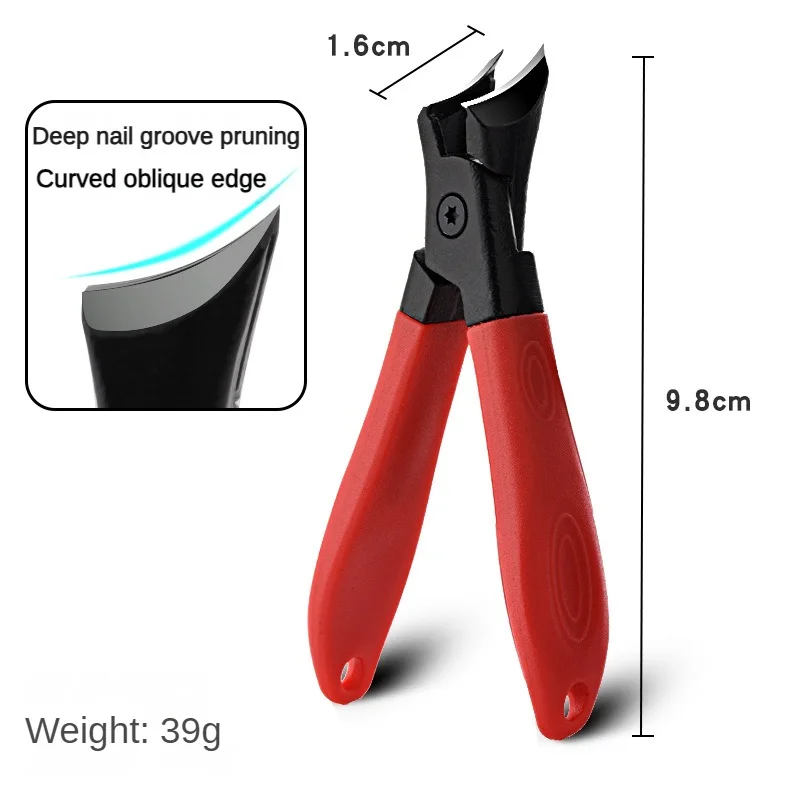 Diagonal Pliers Nail Scissors Anti-Splash Large Opening Nail Clippers Thick Hard Special Nail Cutters Household Manicure Tools