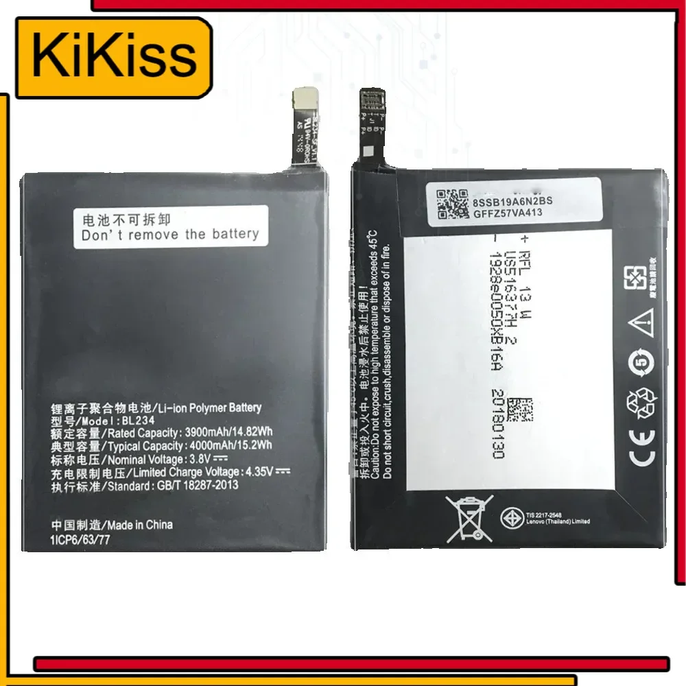 LENOVO BL234 BL 234 New Battery For Lenovo A5000 Vibe P1M P1MA40 P70 P70t P70-T P70A P70-A With Free Tools