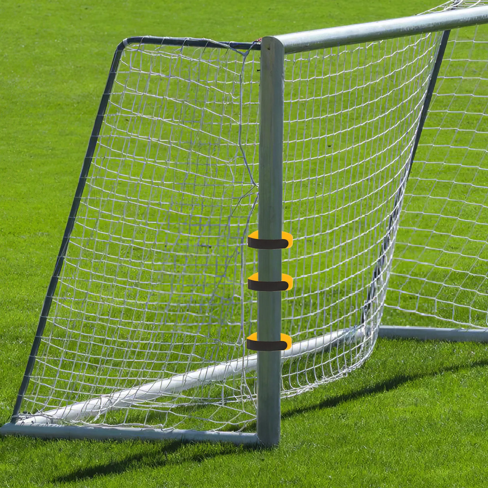 6Pcs Soccer Goal Net Fixing Band Self Adhesive Hook and Loop Tape Adjustable Cut to Size Fastening Strip for Indoor Outdoor Use - view 3