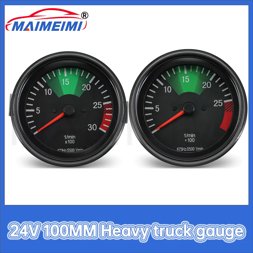 24V Heavy truck gauge 100MM Auto Tachometer Instrument Cluster Gauge for Mercedes Truck Auto Parts Instrument