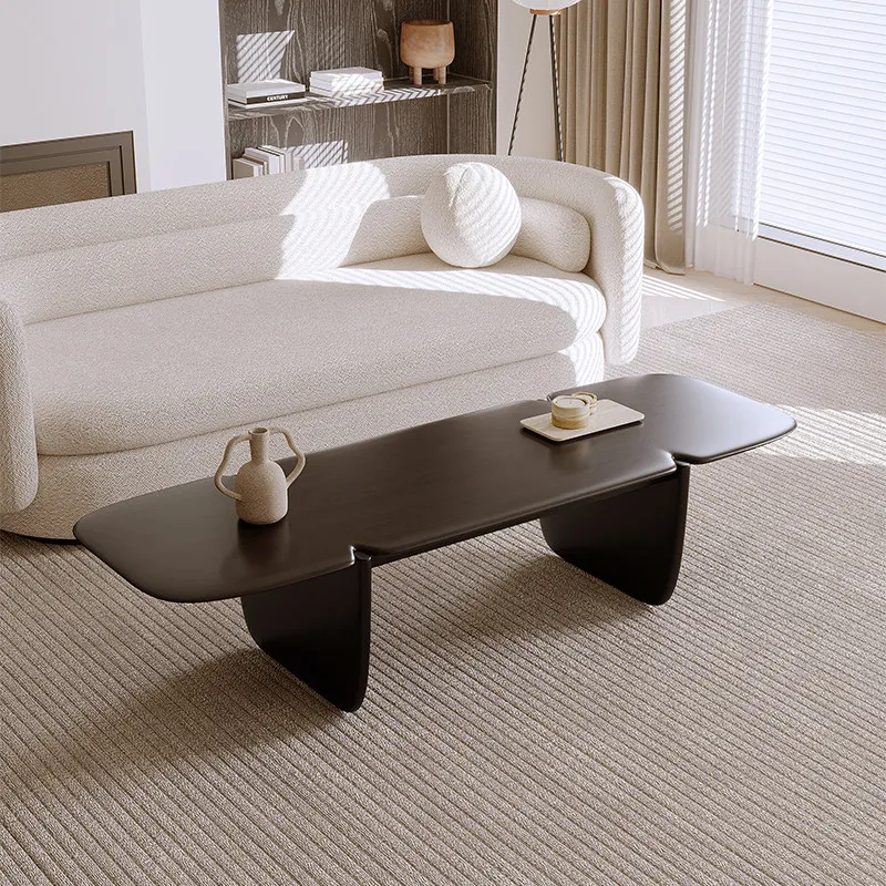 European Walnut Brown Coffee Tables Luxury Arabic Vintage Nordic Coffee Tables Living Room Salon Mesa De Centro Sala Furniture