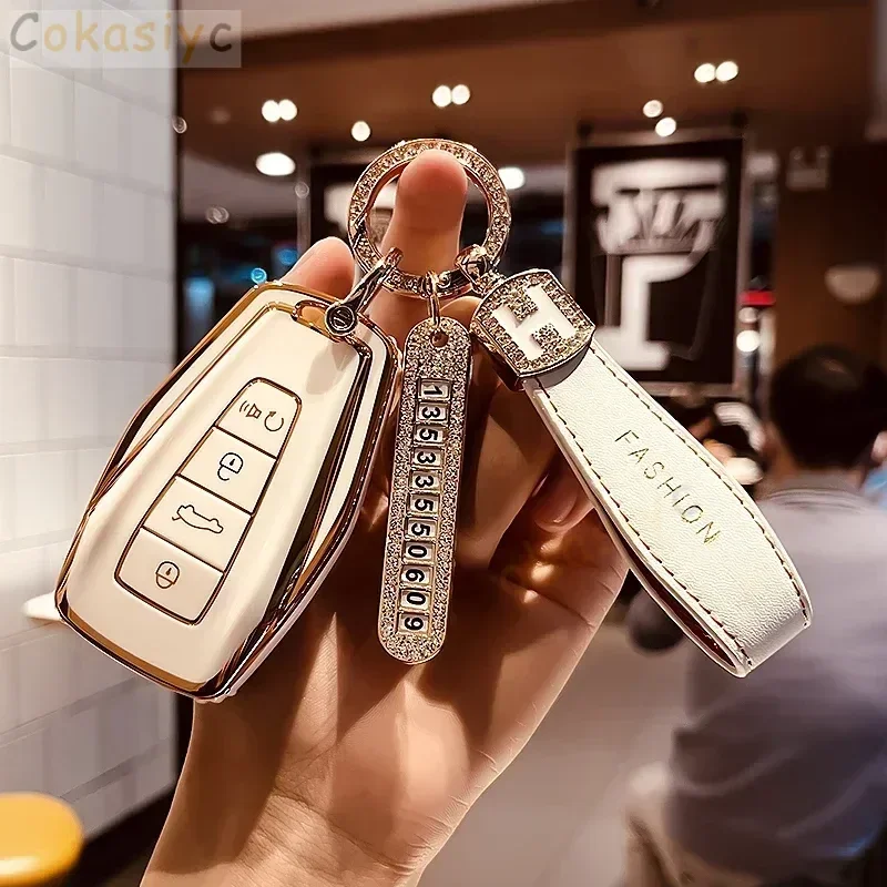 Для Geely Atlas Boyue NL3 EX7 SUV GT GC9 Emgrand Ec7 EU7 X7 Gc5 Gc6 Ec8 Ec718 715 Borui Чехол для дистанционного ключа автомобиля Защитный корпус