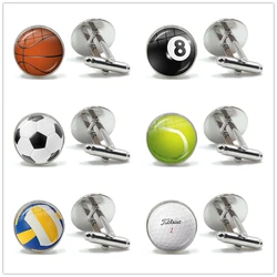 Men's Fashion Balls Cufflinks Silver/Ancient Bronze Colour Cuff Button for Male Gentleman Shirt Wedding Cuff Links Gifts