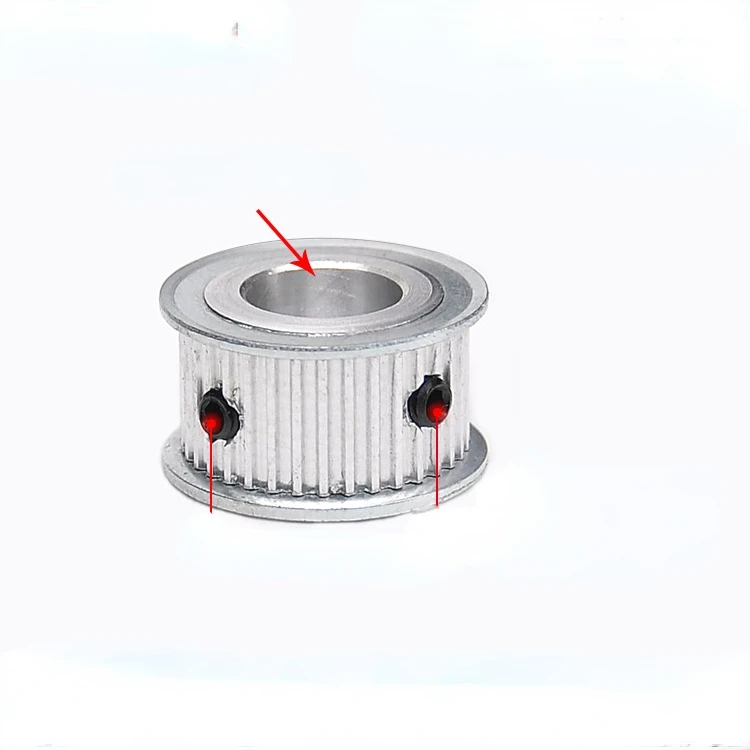 Two-Side Flat MXL 28 Teeth Synchronous Belt Pulley Slot Width 6/10mm Inner Hole 4/5/6/6.35/7/8/10/12/12.7mm