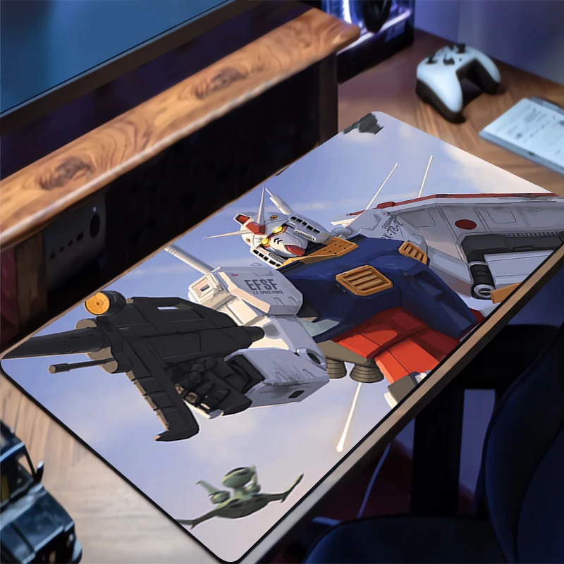 لوحة الماوس الميكانيكية المحارب RX-78-2 Gundam HD حصيرة مكتبية المطاط لوحة المفاتيح لوحة ممتدة عدم الانزلاق مكتب ماوس حصيرة الألعاب ماوس الوسادة