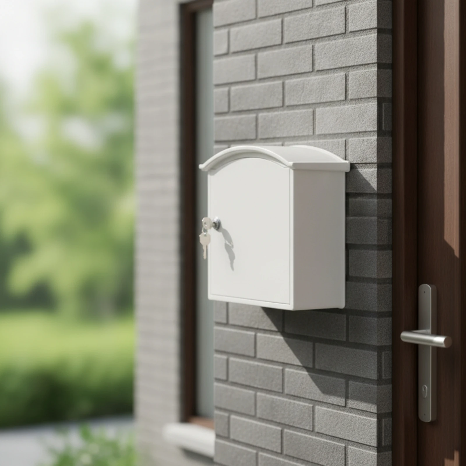 Wall-Mounted Milk Box Lockable Milk Box with Lock Cabinet Compact Space-Saving for Schools, Outdoor, Community Buildings