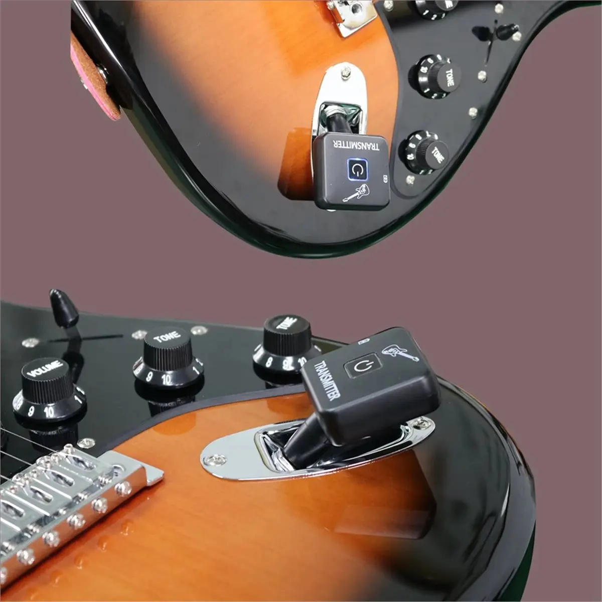 

A23G 2.4GHz Wireless Guitar System Wireless Guitar Transmitter Receiver 4 Signal Channel for Guitar Electric Instruments A