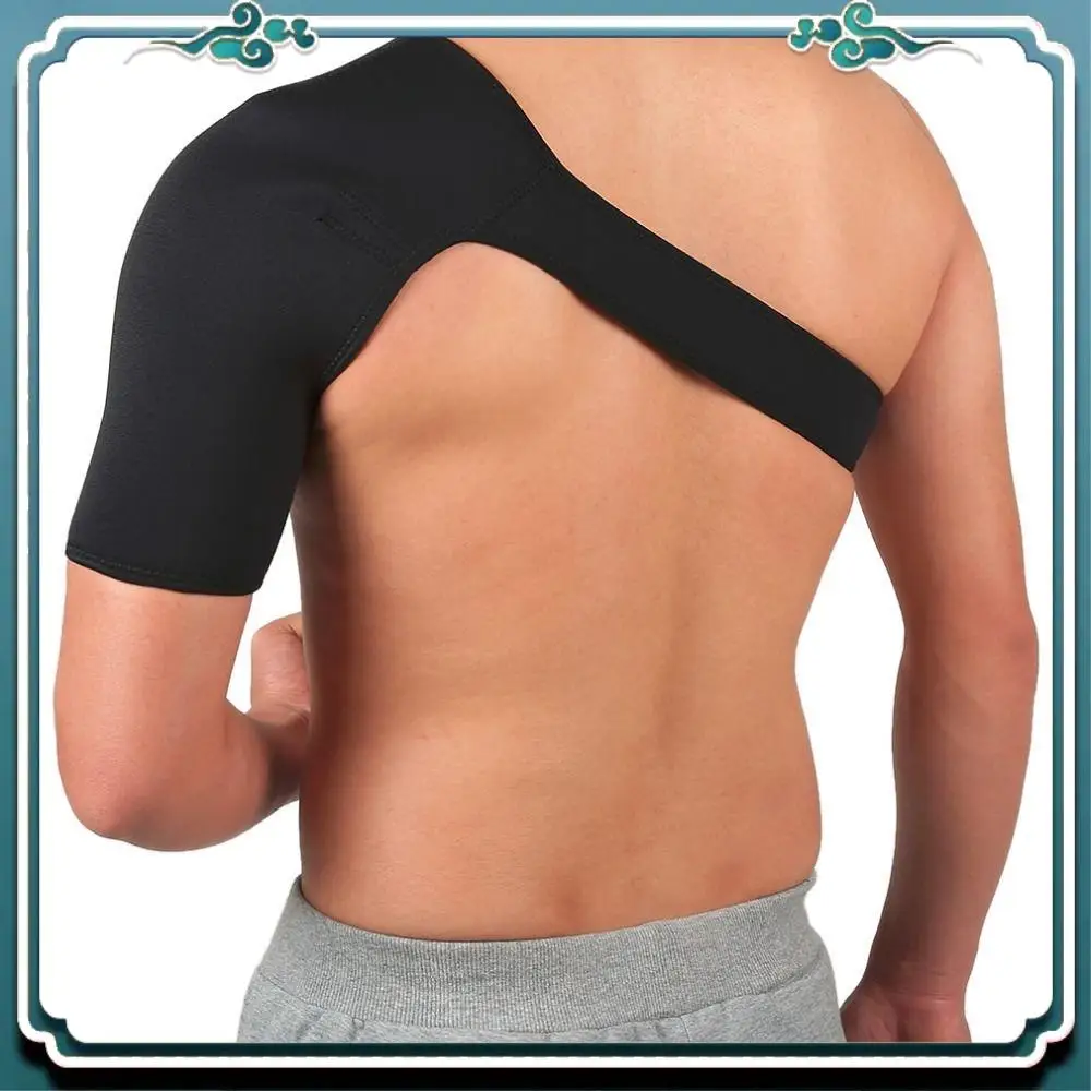 Reliable Shoulder Support Brace Back Guard Strap Wrap Belt Band Pads Single Shoulder Adjustable Breathable Sports Care Guard Pro