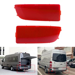 2x Red Rear Bumper Reflector Tail Light Assembly Cover For Mercedes Sprinter W906
