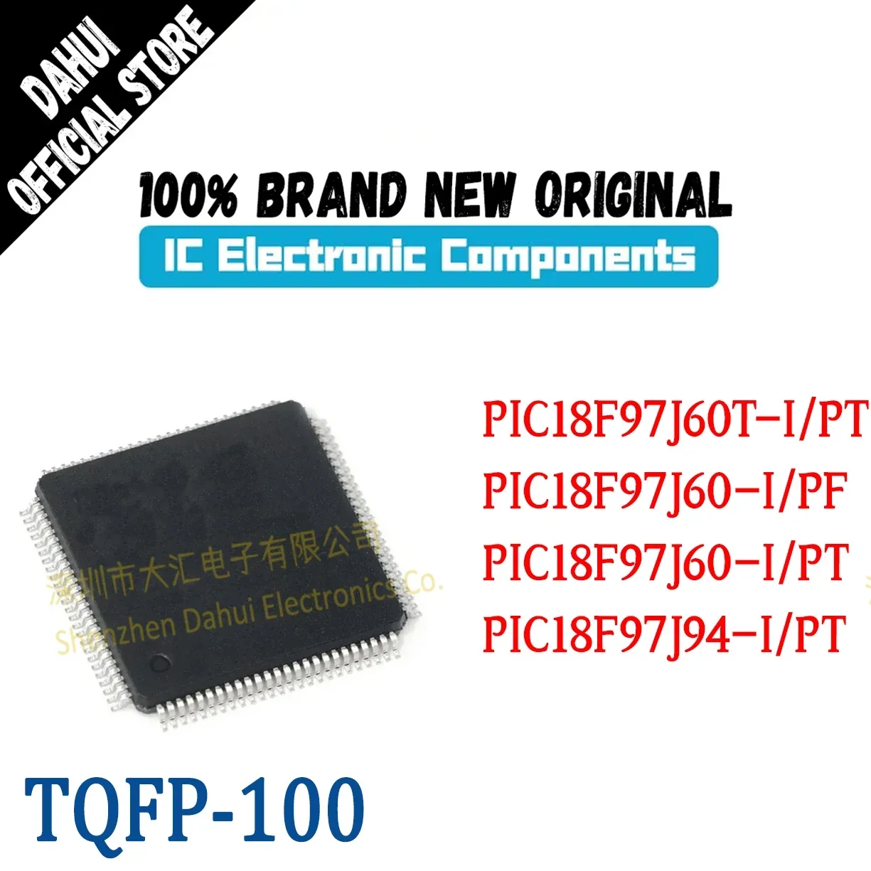 

PIC18F97J60T-I/PT PIC18F97J60-I/PF PIC18F97J60-I PIC18F97J94-I TQFP-100 Microcontroller Chip IC New Original