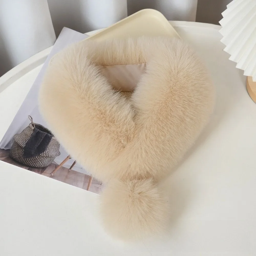 

Элегантный утолщенный плюшевый шарф, сохраняющий тепло, ветрозащитный, теплый, с перекрестной шеей, магнитный однотонный теплый шейный платок, зимний