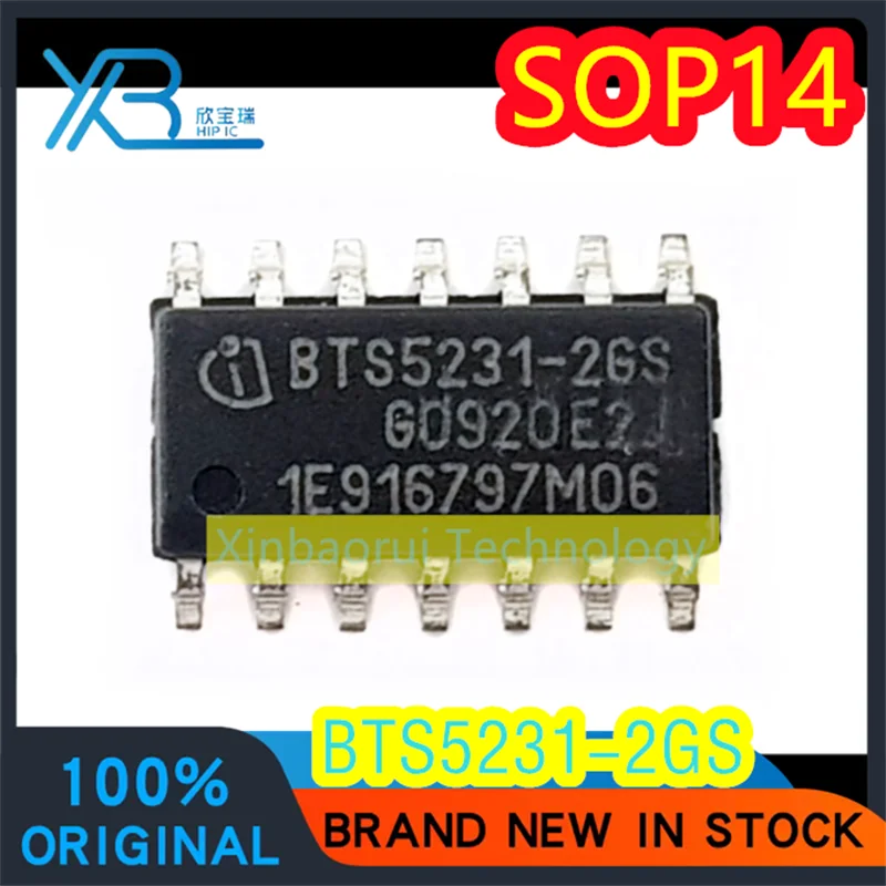 

(3/50pieces) BTS5231-2GS SOP14 Car F18 footstep space module turn signal control IC chip 100% brand new good quality original