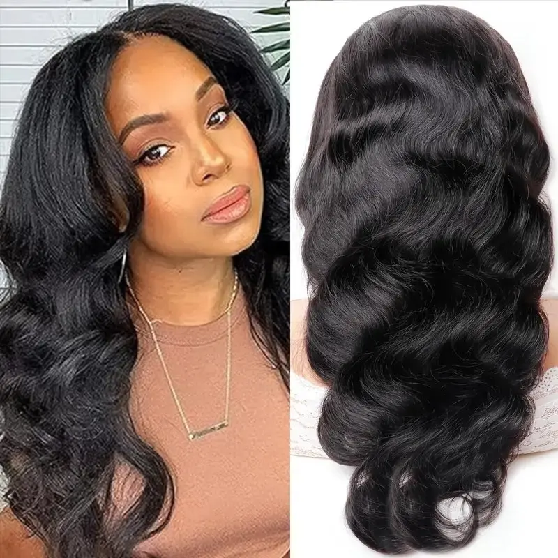 Rosabeauty Body Wave HD 13X6 Lace Frontal Human Hair Wigs13X4 Transparent Lace Front Glueless Water Wave Wig 32 Inches