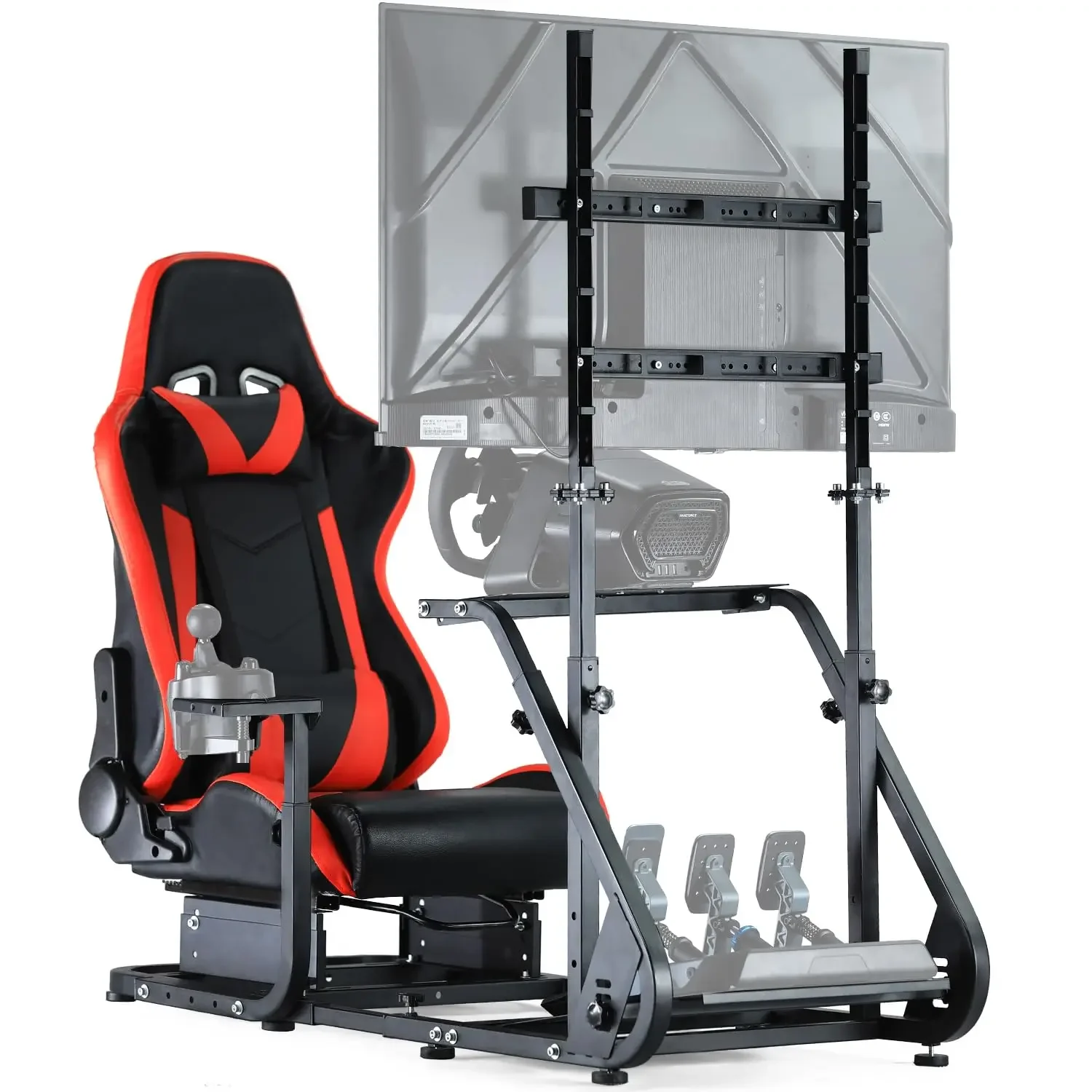 G923 Sim Cockpit, Monitor Frame, Fit G29-920/T80/150, Logi/Thrust/Fanatec/PS4/PC, Seat, No Wheel/Pedals/Shifter/Display