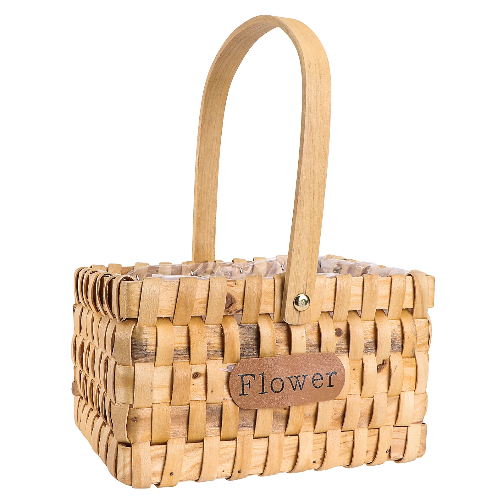 

1Pcs Handheld Flower Basket Natural Rattan Unique Decoration Stylish Storage Solution for Living Room Bedroom Nursery Bathroom