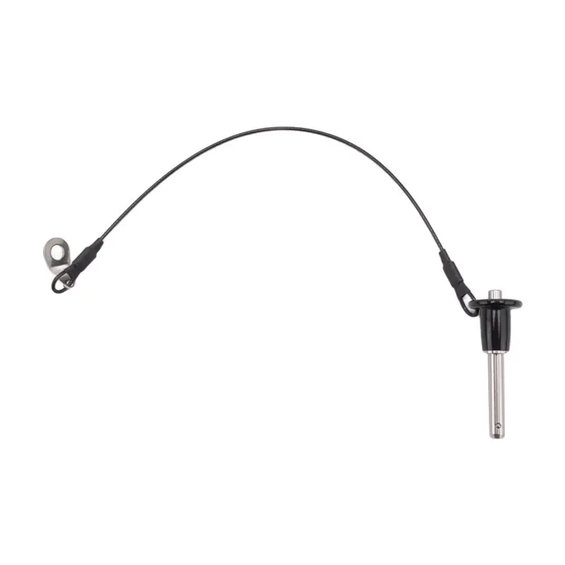 HLZS-Stainless Steel Quick Release Pin 6Mm Diameter Ball Locking Pin With Push Button Lanyard Cable Usable Length 25Mm Easy Inst