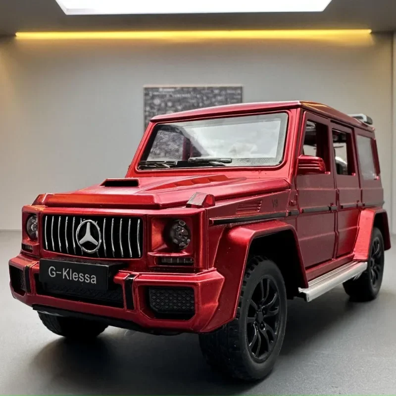 Simulation 1:32 Benz G63 Off Road Car Model Alloy Diecast Toys Vehicles Sound And Light Children Boys Gift Collective Home Decor