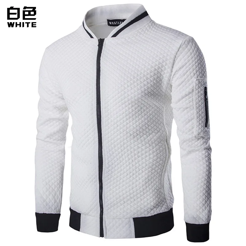 Heren Golf Sportkleding Bomberjack Jacquard Geruite Jassen Rits Stand Kraag Bovenkleding Casual Tops Heren Jas Sweatshirts S--4XL