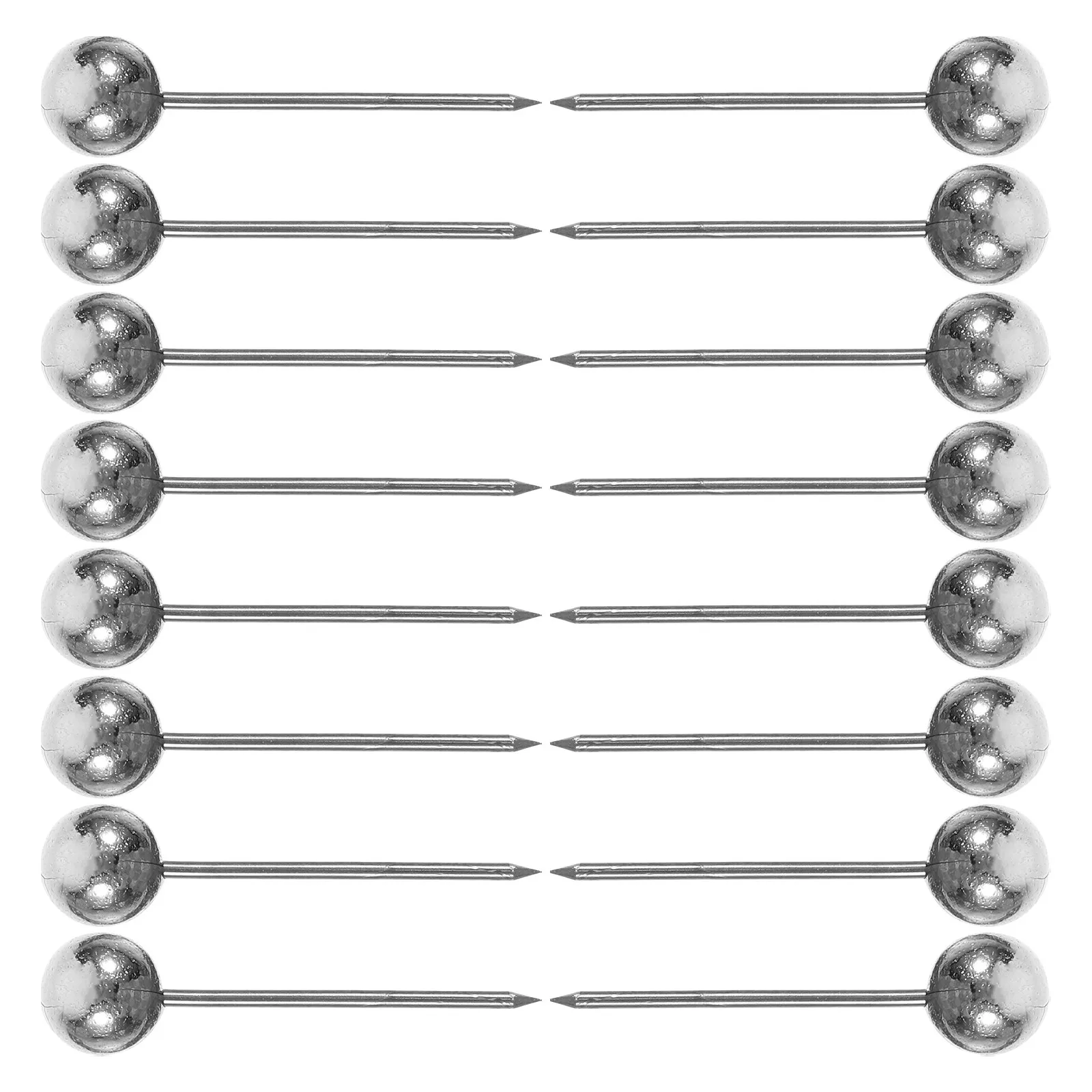 

200Pcs Decorative Round Head Push Pins Plastic Ball Map Tacks for Cork Board Photos Calendars Electroplated Heavy Duty Small