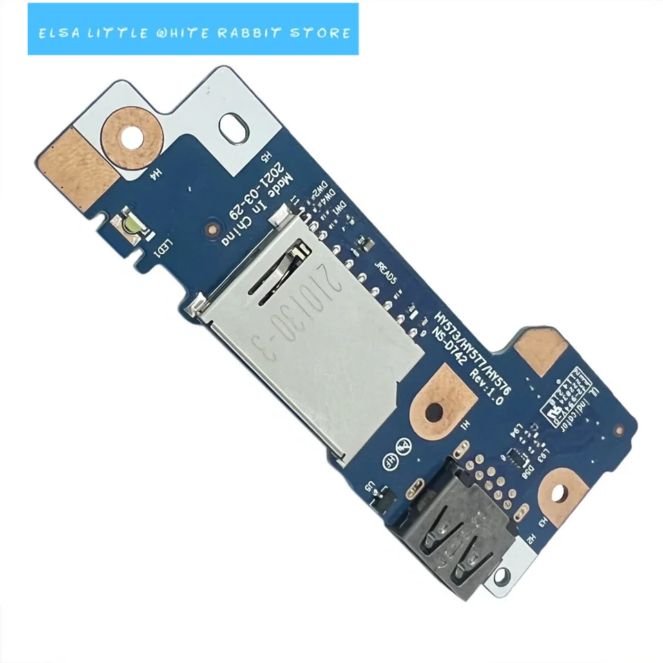 FOR Lenovo Legion 5-17ACH6H 82JY USB SD CARD READER POWER BUTTON BOARD 5C50S25198 NS-D742