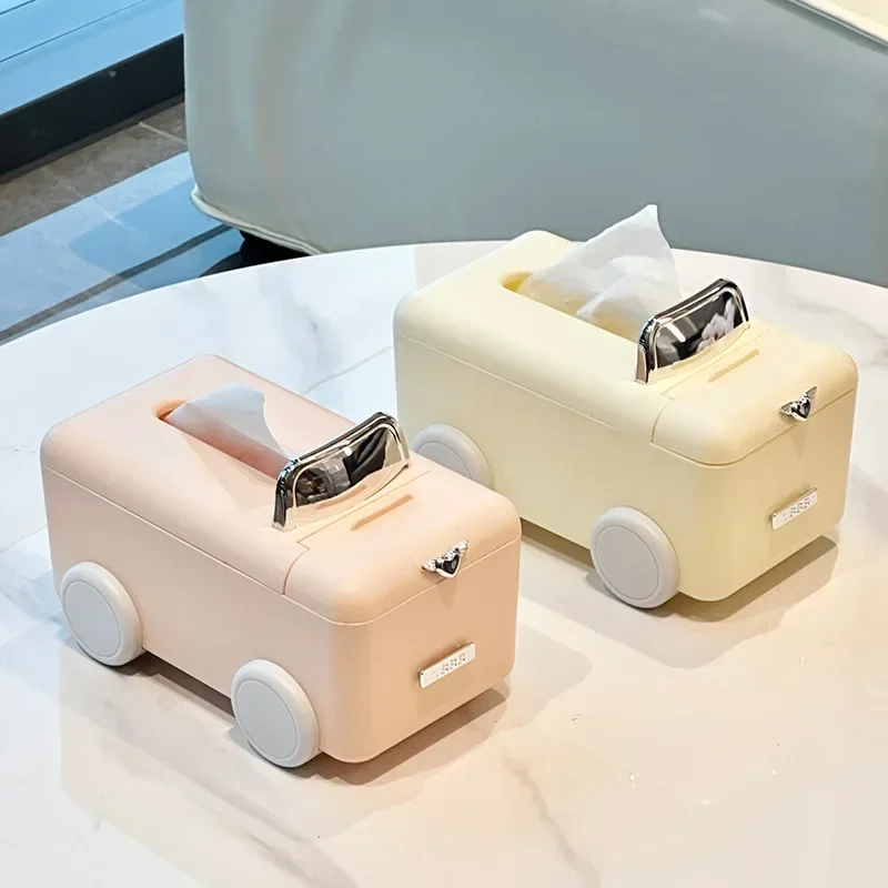 

Car tissue box pumping paper box Home coffee table restaurant multi-functional decoration desktop remote control storage