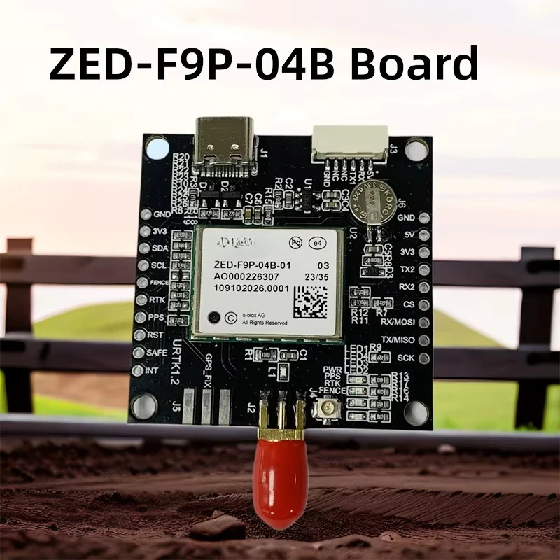 ZED-F9P-04B-01 High Precision RTK GNSS/GPS Receiver Board for USB & S MA Drone GPS Module Development Board
