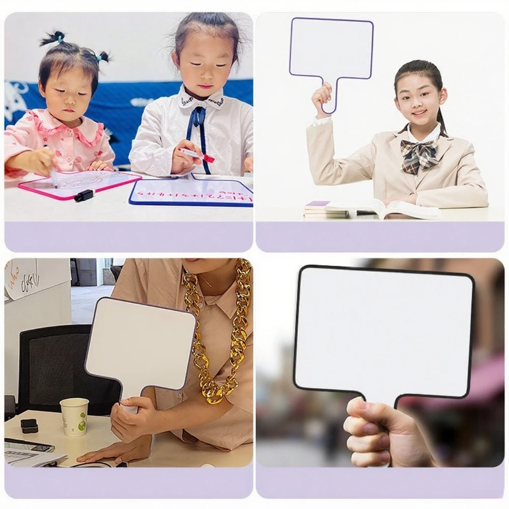 Handheld Small Whiteboard Erasable Classroom Live Stream Blackboard Prompt Mini Non Magnetic Answer Board