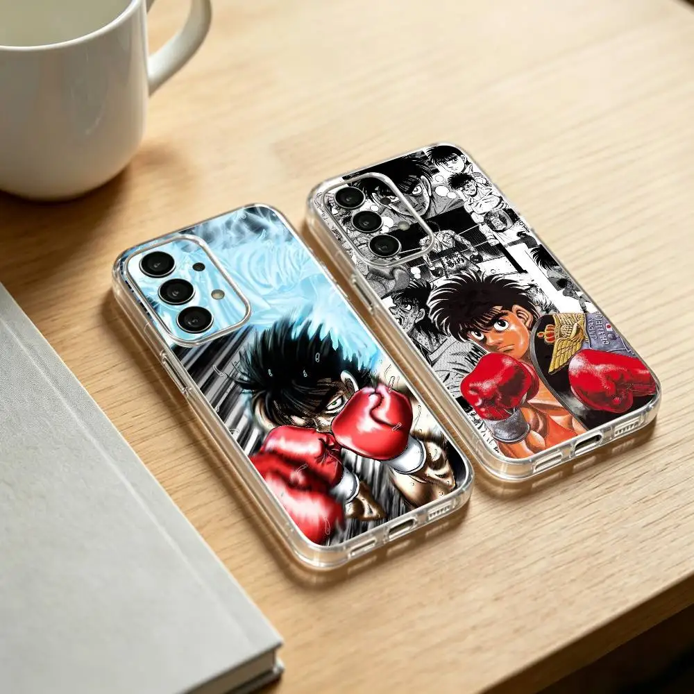Boxing Hajime No Ippo Anime Art phone Case For Samsung S25,24,21,22,23,30,Ultra,20,Plus,Fe,Lite,Note Transparent Cover